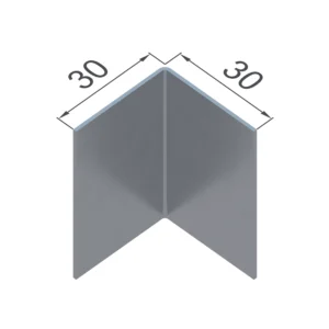 Г-профиль оцинкованный 30×30×1.2 мм для НВФ