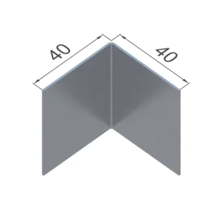 Г-профиль оцинкованный 40×40×1.2 мм для НВФ