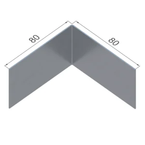 Г-профиль оцинкованный 80×80×1.2 мм для НВФ