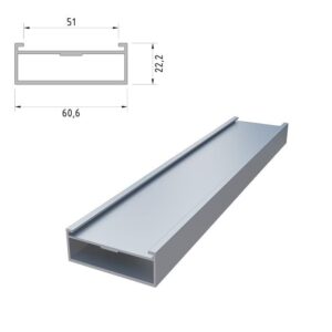Салазка 60.6×22.2 мм